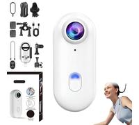 Genérico Treklon POV Camera, 2025 New Treklon Body Camera, HD 1080p/4k Pocket Action CAM, Thumb Size,170° Wide Angle,Wearable Video Recording,For Cycling,Diving,Travel,Fishing (White,1080P)