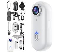 Genérico Treklon POV Camera, 2025 New Treklon Stallion Frames Body Camera, Stallionframes 4K Thumb Mini Handsfree Action Bodycam, 170° Wide Angle, Wearable Video Recording (White,1080,Standard)