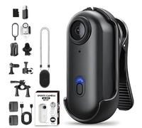 Genérico Treklon POV Camera, Treklon 4S Body Camera, 2025 New 1080P/4K POV, with Ip68 Waterproof Wearable Action Mini CAM, for Pet Walking & Outdoors Activities (Black+4k,128g)