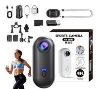 Genérico Treklon POV Camera, Treklon 4S Body Camera, HD 1080p/4K Mini Wearable Action Body CAM for Work, Travel, Cycling, Pet Walking & Outdoors Activities (Black,4K)