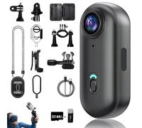 Genérico Treklon POV Camera, Treklon Body Camera, HD 1080p/4k Pocket Action CAM,170° Wide Angle,Wearable Video Recording, for Cycling, Diving, Ski (Black,4K)