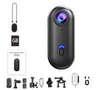 Genérico Treklon POV Camera, Treklon POV Camera, The Snap CAM, 4k Portable Wearable Sports Cameras, Wearable Video Recording, Magnetic Thumb for Cycling, for Work&Travel&Pet Walking (Black B,1080P)