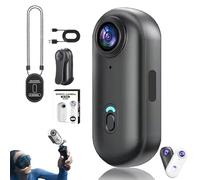 Genérico Treklon - Treklon 4S Body Camera, 2025 New 1080P/4K Treklon POV Camera, with Ip68 Waterproof Wearable Action Mini CAM, for Pet Walking & Outdoors Activities (4K Black-A,256G)