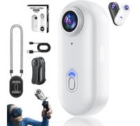 Genérico Treklon - Treklon 4S Body Camera, 2025 New 1080P/4K Treklon POV Camera, with Ip68 Waterproof Wearable Action Mini CAM, for Pet Walking & Outdoors Activities (1080P White-A,64G)