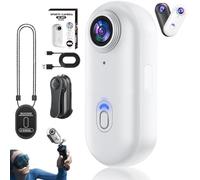 Genérico Treklon - Treklon 4S Body Camera, 2025 New 1080P/4K Treklon POV Camera, with Ip68 Waterproof Wearable Action Mini CAM, for Pet Walking & Outdoors Activities (4K White-A,128G)
