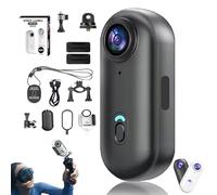 Genérico Treklon - Treklon 4S Body Camera, 2025 New 1080P/4K Treklon POV Camera, with Ip68 Waterproof Wearable Action Mini CAM, for Pet Walking & Outdoors Activities (1080P Black-B,128G)