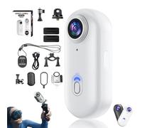 Genérico Treklon - Treklon 4S Body Camera, 2025 New 1080P/4K Treklon POV Camera, with Ip68 Waterproof Wearable Action Mini CAM, for Pet Walking & Outdoors Activities (1080P White-B,0G)