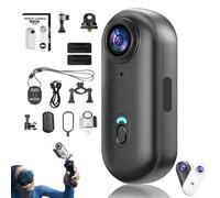 Genérico Treklon - Treklon 4S Body Camera, 2025 New 1080P/4K Treklon POV Camera, with Ip68 Waterproof Wearable Action Mini CAM, for Pet Walking & Outdoors Activities (4K Black-B,128G)