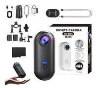 Genérico Treklon - Treklon Body Camera, 2025 New POV Camera, HD 1080p/4k Pocket Action CAM, with Audio & Video Recording for Cycling, Pet Walking and Outdoor Activities (Black,1080p)