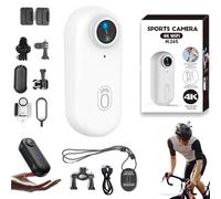 Genérico Treklon - Treklon Body Camera, Stallion Frames Body Camera, HD 1080p/4k Pocket Action CAM, 170° Wide Angle, with Audio and Video Recording Wearable for Cycling, Diving, Ski (White,4K)