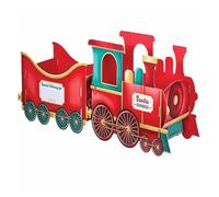 Genérico Tren De Regalos Navideños De Papá Noel, Tren De Regalos Portátil Hecho A Mano For Regalar En Navidad con Estilo. Accesorios De Decoración.(A-Large)