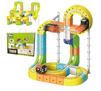 Genérico Tren Eléctrico para Niños | Juguete Educativo de Ciencia, Tecnología, Ingeniería y Matemáticas Set con Pista Flexible - Regalo Cumpleaños Navidad Viajes Escuela Infantil