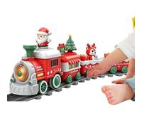 Genérico Tren Navideño De Juguete Locomotora Magnética con Luces Y Sonidos | Juego De Tren Eléctrico Con Vías para Niños, Niñas, Dormitorio, Salón, Espacios Interiores, Espacios Exteriores, Fiesta y l