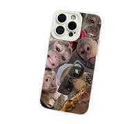Genérico Trendy Monkey Phone Case, Funny Phone Case, TPU Protective Cover for iPhone 17/16/15/14/13/12/11 Pro MAX (White,For iPhone 15plus)