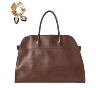 Genérico Trendy PU Leather Tote Bag for Women, Large Capacity Classic Vintage Top Handle Bag, Luxury Elegant Casual Work Handbags