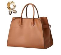Genérico Trendy PU Leather Tote Bag for Women, Large Capacity Classic Vintage Top Handle Bag, Luxury Elegant Casual Work Handbags