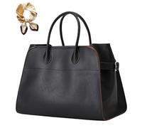 Genérico Trendy PU Leather Tote Bag for Women, Large Capacity Classic Vintage Top Handle Bag, Luxury Elegant Casual Work Handbags
