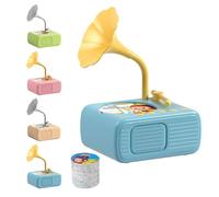 Genérico Tretregard Kids Phonograph, 2025 New Tretregard Phonograph with 96 Learning Cards and 8 Recording Cards, Audio Book Gift for Boys and Girls (Blue)