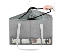 Genérico Triangle Hanger Storage Bag | Tidy Foldable Large Capacity Container Bin | Triangle Hanger Holder Stand - Closet Laundry Room Wardrobe Bedroom Household Home