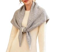 Genérico Triangle Shawl - Wool Free Size | Soft Warm Wrap Scarf, Fashion Wool Neckerchief, Lightweight Winter Shawl | For Travel Birthday Christmas Fall Winter Autumn Girl Outfit Styling Use