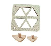 Genérico Triangle Sushi Maker - Non Stick Japanese Wooden Triangle Press, Kids Lunch Rice Ball Mold Maker For Home | Picnic Lunch DIY Meal Prep Cooking Food Preparation, 22x22x1.5cm