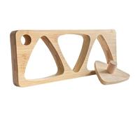 Genérico Triangle Sushi Mold - Classic Wooden Sushi Press, Easy Rice Shaping Tool for Kids, Natural Wood Triangle Mold, Smooth Hand-Press Design for Home, Cooking, Picnic Meal Prep