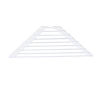 Genérico Triangular Dish Drying Rack - Non Slip Foldable Stainless Steel, Sink Corner Drainer Mat Space Saving | Roll Up Kitchen Tool For Apartment, Small Tray