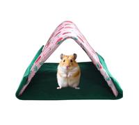Genérico Triangular Hedgehog Bed, Pet House, Small Animal Shelter with Soft Plush Interior, Breathable Enclosed Nest Bed, Cute Corner Pet Design, Home Comfort for Bunny Bearded Dragons