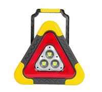 Genérico Triángulo De Advertencia Solar - ABS 27x24x5cm | Luces De Carretera De Emergencia | Kit De Seguridad para Vehículos: Baliza LED con Energía Solar, 4 Modos De Flash | Peligro De Camión para