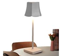 Genérico Tricolor LED Wireless Desk Lamp | 2000mAh Rechargeable Battery, Detachable Pleated Head, Adjustable 3-Color Dimming, Cordless Table Lamp For Bedroom, Dining, Coffee, Couples