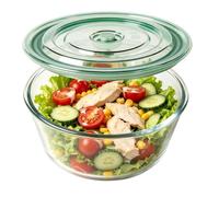 Genérico Trifle Bowl Clear Glass Serving Dish Dessert Container with Lid