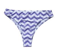 Genérico Trikinis Mujer Bikini Braga Alta Reductora Bikini Bottoms Bathing Bathing Beach Wear Mujer Impresa Sexy Swimming Swimswears Tankinis Set BañAdor Push-Up con Relleno Bikinis (Purple, L)