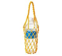 Genérico Trinkflaschenhalter - Poliéster 34 cm | Gehäkelte Netztasche Für Becher Zur Aufbewahrung | Wasserflaschen-Transporttasche Für Sport Wandern Reisen Picknick Erwachsene, naranja, Se référer au