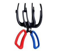 Genérico Triple Claw Gripper, Metal Fish Holding Tool, 28x10cm Catch Device with Non Slip Grip, Lightweight Steel Fishing Grabber, Secure Hold Tool with Compact Design, Fishing Gear for River Lake