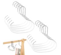 Genérico Triple Hook Organizer - Closet Rack for Space Saving | Heavy Duty Steel with Smooth Edges, Wall Mounted Storage Solution, Hanging Accessory Holder for Ties Belts Scarves Clothes