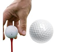Genérico Triple Layer Golf Ball - 1pc White Practice Ball, Stable Control Swing Training Aid, Durable Golf Putter Assist Accessory | High Skill Player Putting Practice Tool For Indoor Outdoor Use
