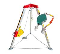 Genérico Trípode de Rescate de Alta Resistencia con cabrestante de 816 kg (1800 LB). Equipo de elevación de Emergencia de Aluminio para Espacios confinados. Equipo de extinción de Incendios. Caracter