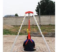 Genérico Trípode de Rescate de Alta Resistencia. Estabilizador de Rescate portátil de Alta Resistencia con Capacidad de 816 kg (1800 LB). Polipasto para Bomberos. Equipo Esencial de Rescate de Emerge