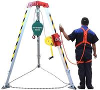 Genérico Trípode de Rescate de Alta Resistencia. Kit de trípode de Rescate de Emergencia con cabrestante de 816 kg (1800 LB). Equipo de elevación y Rescate para protección contra caídas en Espacios c