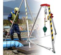 Genérico Trípode de Rescate de Alta Resistencia. Trípode de Rescate Ajustable de Aluminio. Soporte para Bomberos de Alta Resistencia con Capacidad de 816 kg (1800 LB). Equipo Esencial de Rescate de e