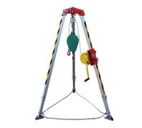 Genérico Trípode de Rescate de Alta Resistencia. Trípode de Rescate de Aluminio para Espacios confinados - 816 kg (1800 LB). Cabrestante y Kit anticaídas. Equipo de Rescate de Emergencia para Uso Ind