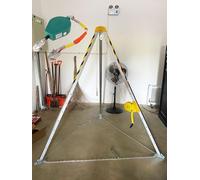 Genérico Trípode de Rescate, Equipo de Rescate de elevación, trípode de Rescate y cabrestante de 1200 lb/1800 lb/2600 LB, trípode Resistente para Espacios confinados para tuberías de pozos de alcanta