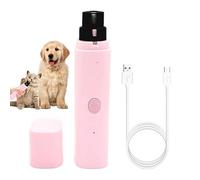 Genérico Trituradora eléctrica para Garras de Animales - Doble Velocidad y silenciosa, de uñas para Mascotas con luz LED | para Cachorros Gatos casa baño Refugio Viaje Camping