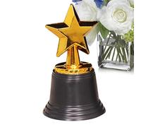 Generico Trofeo estrella dorada - para premios para copas, recuerdos para niños | 11,5 cm PP muestra recompensa decoración aula escuela competición ceremonia torneo presentación