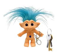 Genérico Troll Doll Keychain - Enamel Material 10cm | Vintage Good Luck Troll Doll Key Ring, Colorful Hair Figurine Charm | Anti Lost Key Holder Accessory For Women Girls Daily Use