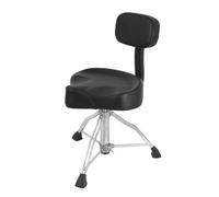 Genérico Trono De Tambor De Silla De Montar con Respaldo, Trono De Tambor Hidráulico, Asiento De Tambor Resistente, Silla De Tambor Ajustable En Altura