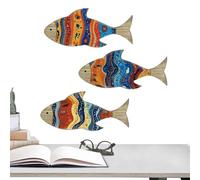 Genérico Tropical Fish Ornaments - Fish Decor For Home | Sea Theme Art Ornament For Bedroom Lake House Outdoor Living Room Nursery Beach House School Cottage Pool Decoration Marine Art