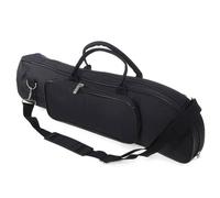 Generico Trumpet Gig Bag, Waterproof Trumpet Carrying Shoulder Bag Backpack, Spacious Lightweight Storage Organizer for Beginners and Students, 20.87x6.1x5.12 Inches, Black