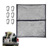 Genérico Trunk Carga Net - Poliéster Flexible Hook Fixed Trunk Net, Multifunctional Interior Accessories for Improve Security, Universal Car Roof Storage Organizer for Automotive Truck Vehicle