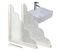 Generico Tub Splash Guard - 2 unidades Self-Adhesive - Shower Corner Water Guard - Shield for Tub Corner Laundry Room Sink Home RV